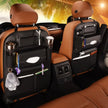 Universal PU Leather Car Seat Back Organizer Bag, Multifunction Storage Pocket for organizing travel essentials