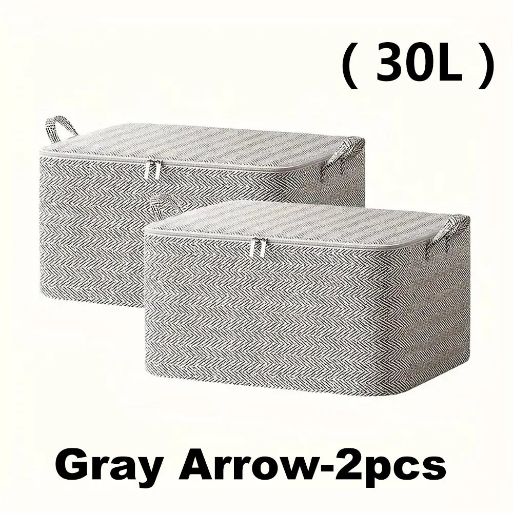 Non-Woven Clothing Storage Bags, Closet Wardrobe Organizer For Home And Travel, 1/2 Pcs for storing seasonal clothing, linens, and travel essentials
