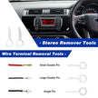 5/11/19Pcs Car Trim Removal Tool Set With Clip Pliers, Fastener Remover, Stereo Tools Kit in portable storage pouch