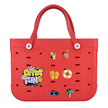 Unisex PVC Waterproof Tote Bag, Hollow-Out Beach Picnic Shopping Storage Basket for beach, shopping, picnic, and everyday use