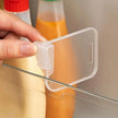 4/8Pcs Adjustable Refrigerator Storage Dividers, Plastic Fridge Separators For Bottles And Cans in white plastic for neat refrigerator shelf storage