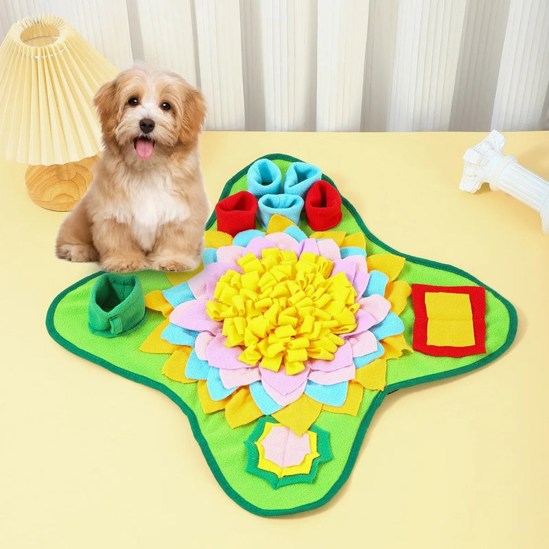 Interactive Snuffle Mat For Dogs, Nosework Puzzle Toy With Foraging And Boredom Relief for mental stimulation and boredom relief