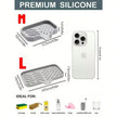 1/2Pcs Silicone Sink Caddy Tray With Drainage, Sponge Soap Holder, Space-Saving Kitchen Organizer for tidy countertop storage