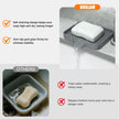 1/2Pcs Silicone Sink Caddy Tray With Drainage, Sponge Soap Holder, Space-Saving Kitchen Organizer made from flexible silicone