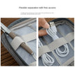 Travel Electronics Organizer Bag, Multi-Layer Oxford Cable, Charger And Tech Accessory Case in a portable travel-friendly size