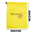 Reusable Yellow Banana Storage Bag, Drawstring Produce Keeper For Fruits & Vegetables with convenient drawstring closure