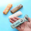 Mini Portable Storage Box, Travel Toothpick Holder With Compartments For Pills, Floss & Jewelry measuring approximately 8.4 x 2.5 cm