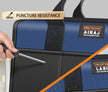 AIRAJ 14-Inch Tool Bag, Waterproof Oxford Cloth Electrician Organizer With 5 Pockets with reinforced waterproof base