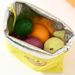 1pc Insulated Aluminum Film Produce Storage Bag, Foldable Drawstring Refrigerator Organizer for kitchen and pantry storage