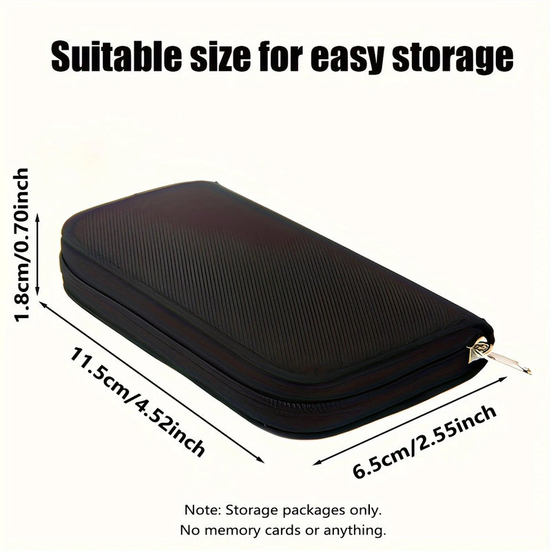 22-Slot Memory Card Storage Case, Portable Organizer For SD, CF, Micro SD And More for camera memory cards