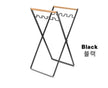 MOUNTAINHIKER Folding Iron Garbage Bag Rack With Wooden Handle, Portable Kitchen Organizer for portable home, office, or camping use