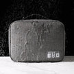 Travel Electronics Organizer Bag, Multi-Layer Oxford Cable, Charger And Tech Accessory Case shown in a compact rectangular design