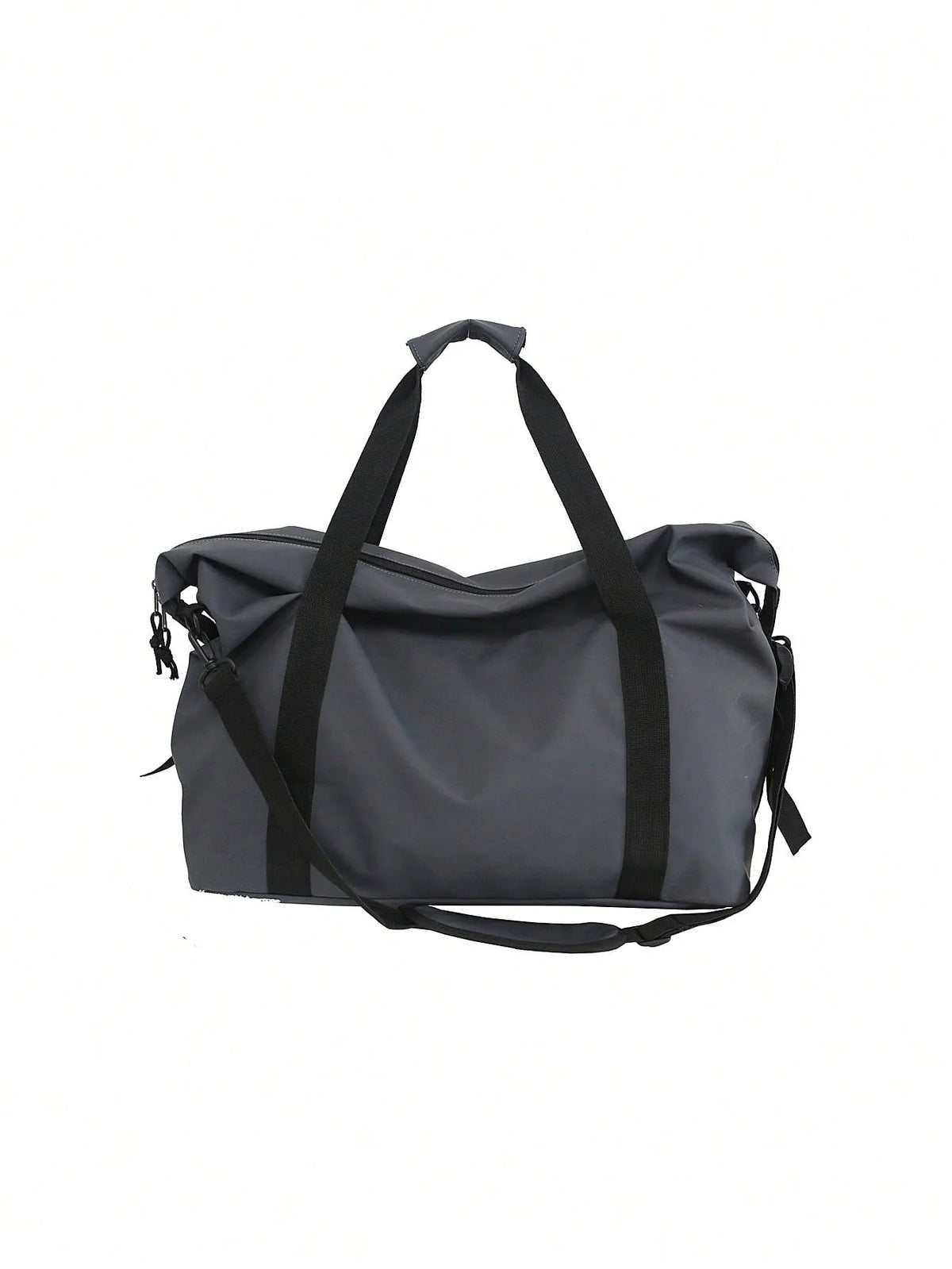 Large Capacity Nylon Travel Bag, Lightweight Sports Duffel With Zipper Crossbody Strap