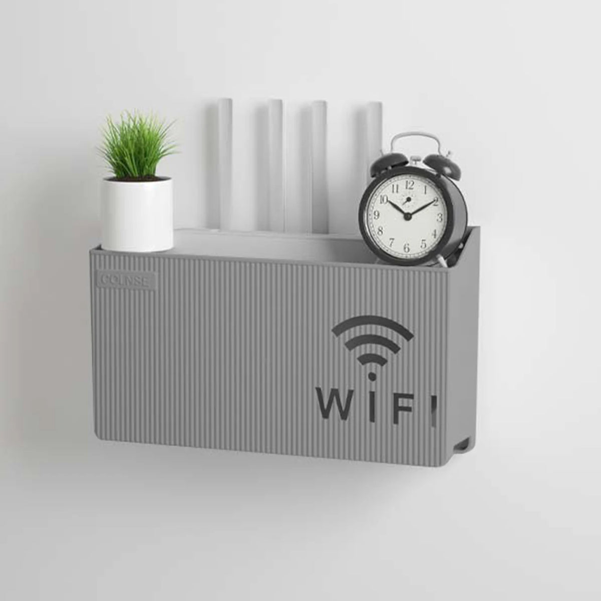 Router Storage Rack, TV Set-Top Box Organizer, Plastic Remote Control Shelf, Reusable