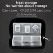 22-Slot Memory Card Storage Case, Portable Organizer For SD, CF, Micro SD And More showing multiple memory card slots