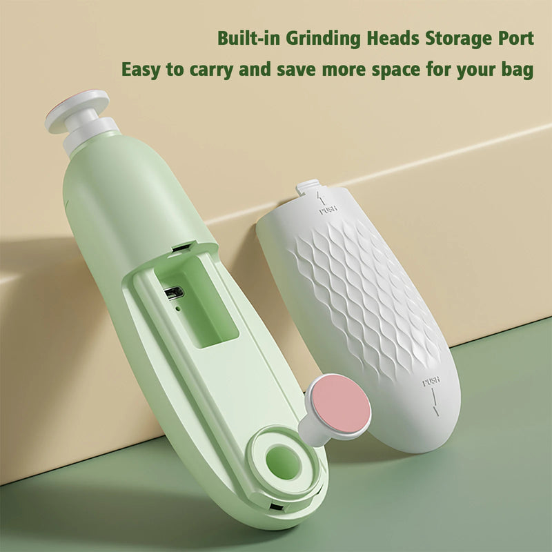 Electric Baby Nail Trimmer Kit With LED Light, Safe File For Newborns, Infants & Adults with gentle filing attachments