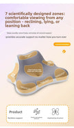 Multi-Functional Wedge Pillow For Sleeping, Reading, Phone Use, Cervical Support Headboard Cushion for relaxing, phone browsing, and watching TV