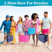 Unisex PVC Waterproof Tote Bag, Hollow-Out Beach Picnic Shopping Storage Basket for shopping, pool, and everyday use