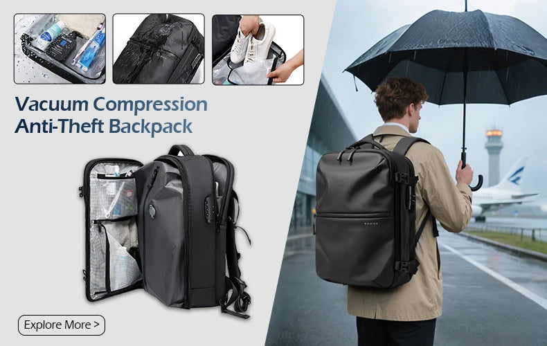 BANGE Electronics Organizer Bag, Waterproof Travel Case With USB Cable Storage For Gadgets sized for backpacks, carry-ons, and luggage