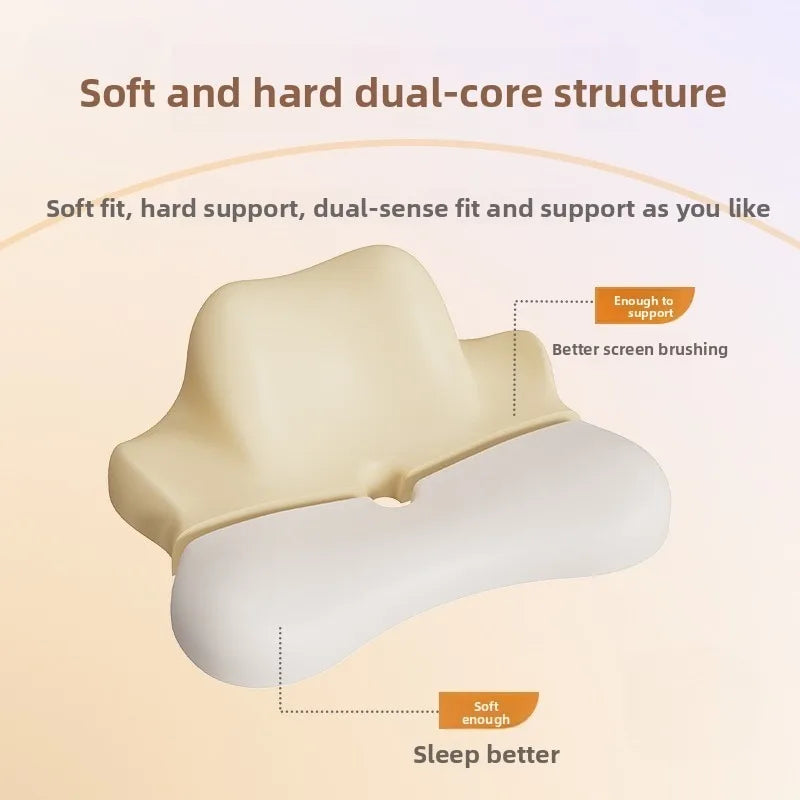 Multi-Functional Wedge Pillow For Sleeping, Reading, Phone Use, Cervical Support Headboard Cushion for relaxing, reading, and browsing a phone in bed
