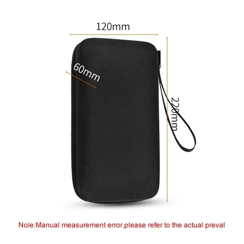 EVA Hair Dryer Travel Case, Shockproof Waterproof Electronics Organizer With Double Zipper showing durable hard-shell design, double zipper closure, and travel-friendly size