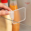 4/8Pcs Adjustable Refrigerator Storage Dividers, Plastic Fridge Separators For Bottles And Cans used to separate drinks, jars, and food containers