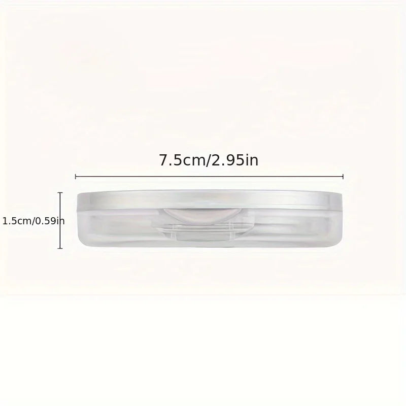 5g Ultra-Thin Loose Powder Compact With Mirror, Leak-Proof Travel Makeup Container With Elastic Net with built-in mirror