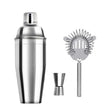 6/7/10-Piece Stainless Steel Cocktail Shaker Set, 304 Bartending Tools With Storage Bag packed in a convenient storage bag
