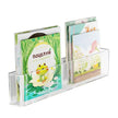 Wall-Mounted Transparent PET Book Display Rack, No-Drill Magazine Organizer For A4 Sheets for home, office, classroom, and hallway storage