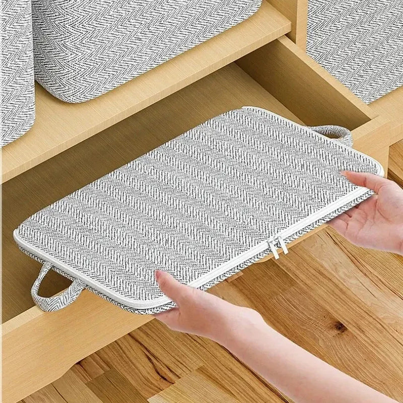 Non-Woven Clothing Storage Bags, Closet Wardrobe Organizer For Home And Travel, 1/2 Pcs with lightweight foldable non-woven fabric design