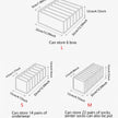 Foldable Drawer Organizer Box For Socks, Underwear, Bras, And Jeans, 7/9/11 Grids with space-saving foldable design