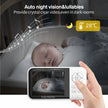3.2-Inch Video Baby Monitor With Camera, Night Vision, 2-Way Audio, Temp, 2X Zoom & Lullabies featuring infrared night vision and 2x zoom