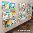 Wall-Mounted Transparent PET Book Display Rack, No-Drill Magazine Organizer For A4 Sheets displaying books, magazines, and brochures