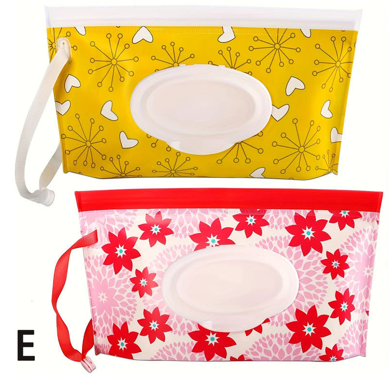 Reusable Baby Wipe Case, Travel Tissue Holder, Wet Wipes Storage Pouch, EVA Mask Bag for organizing tissues and wet wipes