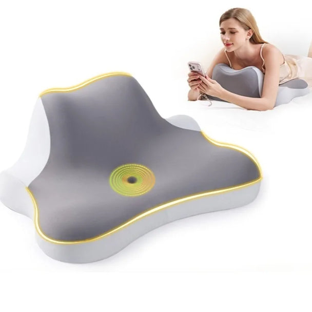 Multi-Functional Wedge Pillow For Sleeping, Reading, Phone Use, Cervical Support Headboard Cushion providing supportive incline for the back, neck, and head
