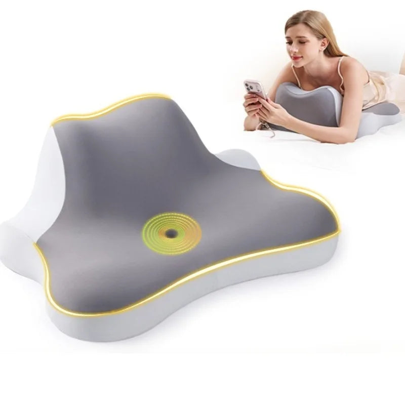 Multi-Functional Wedge Pillow For Sleeping, Reading, Phone Use, Cervical Support Headboard Cushion providing supportive incline for the back, neck, and head