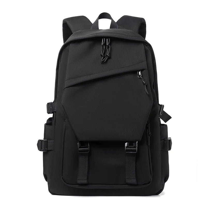 Large Capacity Nylon Backpack, 20-35L Unisex Travel School Work Bag, Lightweight with spacious storage design
