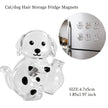 Pet Hair Memorial Keychain, Cat-Shaped Resin Storage Capsule For Cat And Dog Fur Keepsake with transparent resin keepsake compartment
