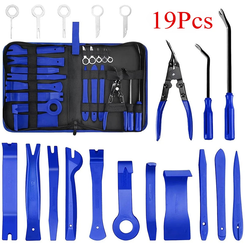 5/11/19Pcs Car Trim Removal Tool Set With Clip Pliers, Fastener Remover, Stereo Tools Kit featuring trim clip pliers and upholstery fastener removal tools