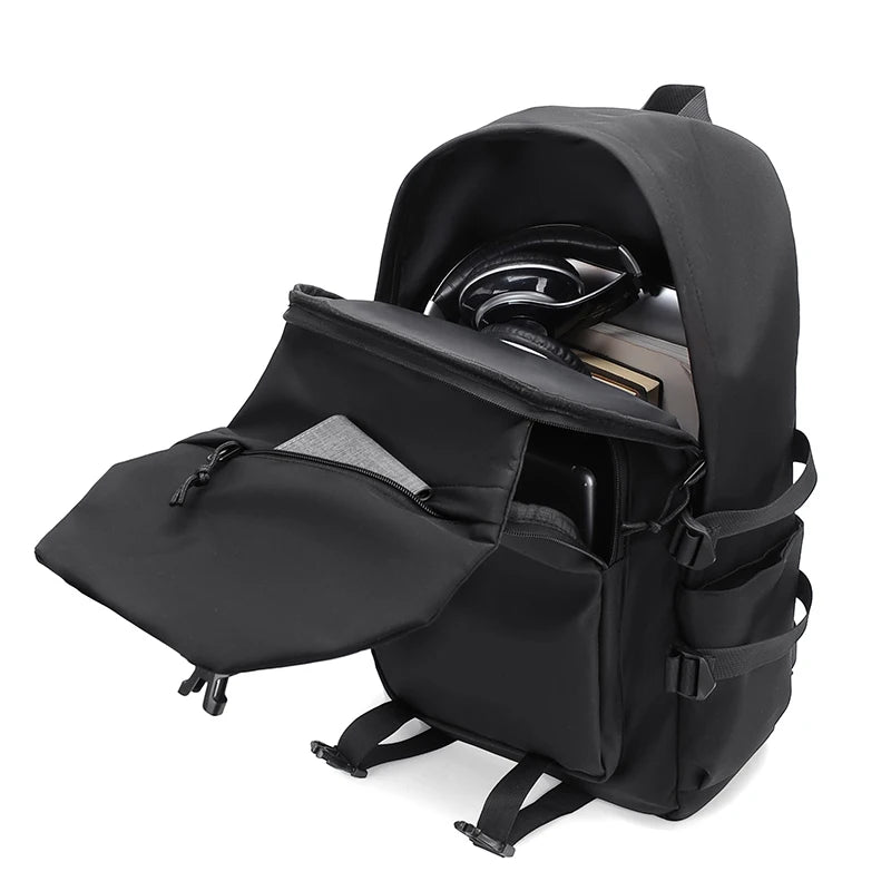 Large Capacity Nylon Backpack, 20-35L Unisex Travel School Work Bag, Lightweight for travel, school, and work