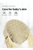 Soft Cotton Baby Blanket 90x70cm Newborn Knit Swaddle Wrap For Stroller Nursery displayed in a nursery setting