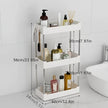 2/3-Tier Kitchen Spice Rack, Countertop Seasoning Organizer With Hooks, Plastic Storage featuring convenient hooks for hanging kitchen tools and accessories