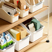 1/3pcs Multi-Functional Curved Storage Baskets, Space-Saving Plastic Organizer Boxes For Home with open-top design for easy access
