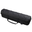 5-Slot Watch Travel Case With Velvet Pillow Inserts, Hard Shell Organizer For Smartwatches, Black compact organizer for watches, straps, and travel