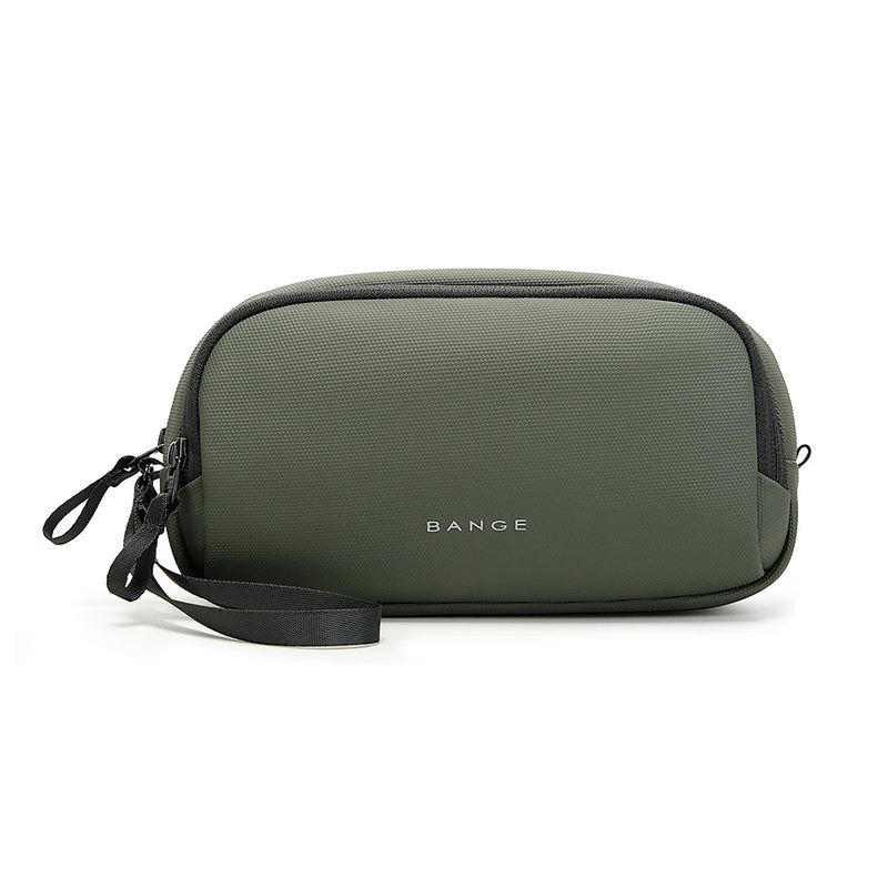BANGE Electronics Organizer Bag, Waterproof Travel Case With USB Cable Storage For Gadgets featuring compact compartments for cables, chargers, and earbuds