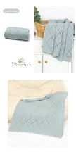 Soft Cotton Baby Blanket 90x70cm Newborn Knit Swaddle Wrap For Stroller Nursery in a lightweight cotton knit design
