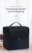 4-Tier Makeup Train Case, Portable Cosmetic Organizer, Adjustable Nail Storage Travel Bag for makeup, brushes, and beauty tools