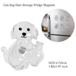 Pet Hair Memorial Keychain, Cat-Shaped Resin Storage Capsule For Cat And Dog Fur Keepsake with clear resin keepsake compartment