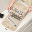 Waterproof Hanging Travel Makeup Bag, Foldable Toiletry Organizer With Hook for travel, home, gym, and weekend use