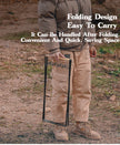 MOUNTAINHIKER Folding Iron Garbage Bag Rack With Wooden Handle, Portable Kitchen Organizer in a practical kitchen setup